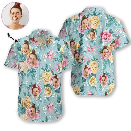 Personalized Funny Custom Face Hawaiian Aloha Shirts #H