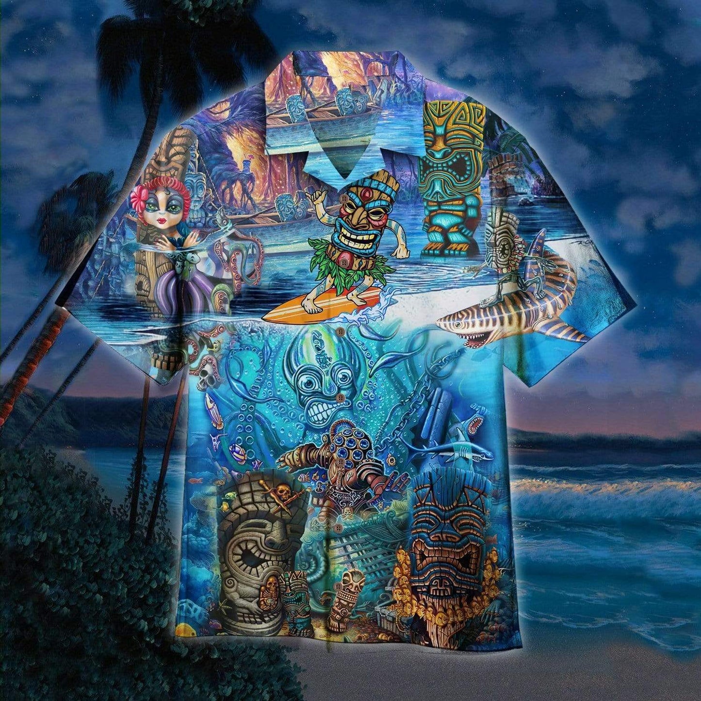 Hawaiian Aloha Shirts Tiki Funny Island