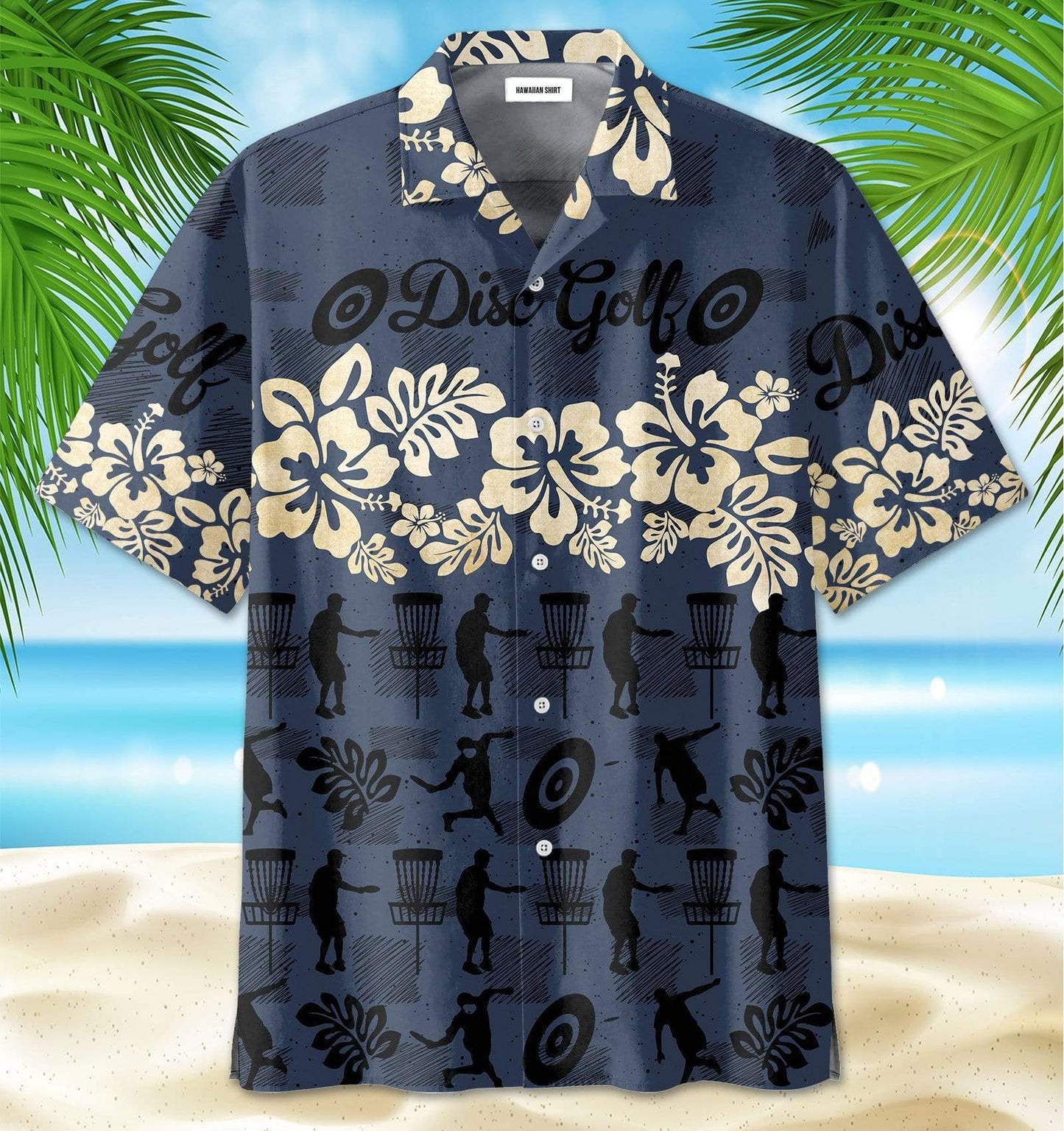 Hawaiian Aloha Shirts - Beach Shorts Disc Golf Hibiscus