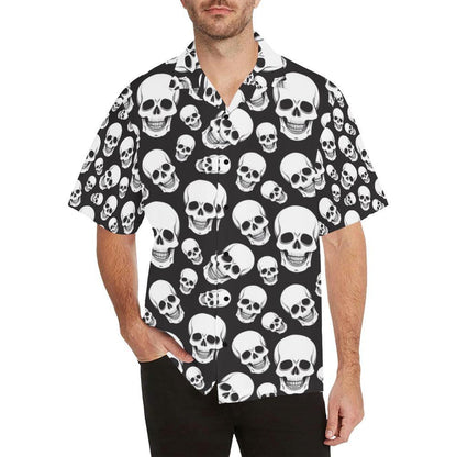 Skull Print Design Hawaiian Shirt