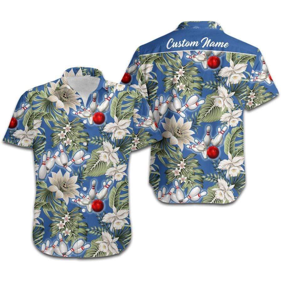 Hawaiian Aloha Shirts Bowling Tropical In Summer Custom Name