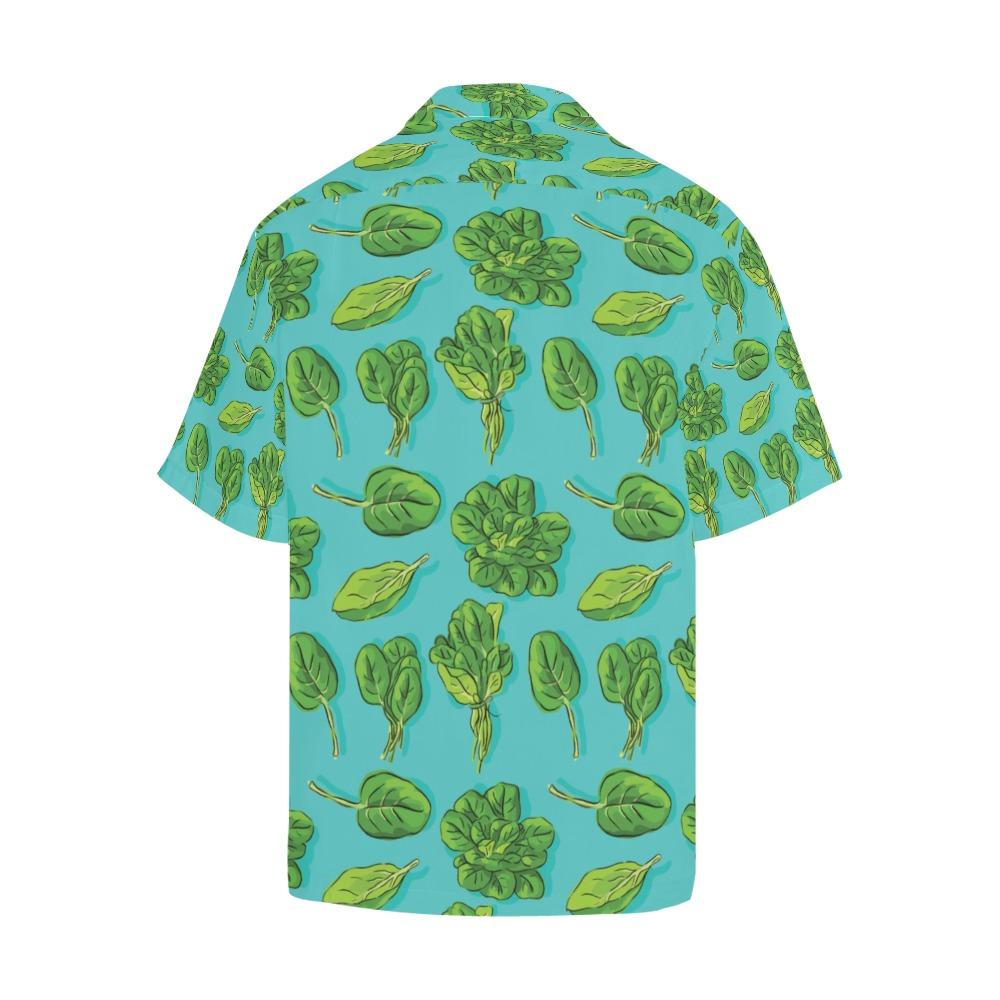 Spinach Print Design Hawaiian Shirt