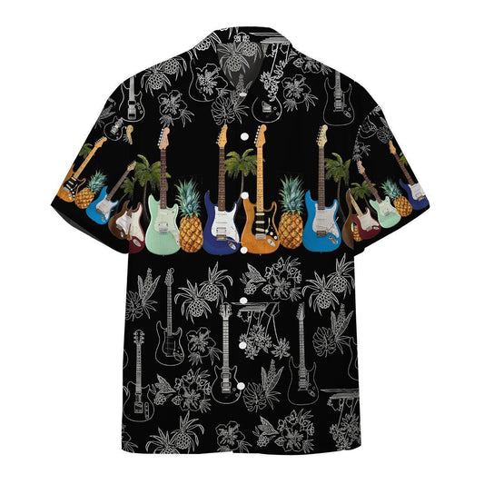  3D Electric Guitar Hawaii Shirt