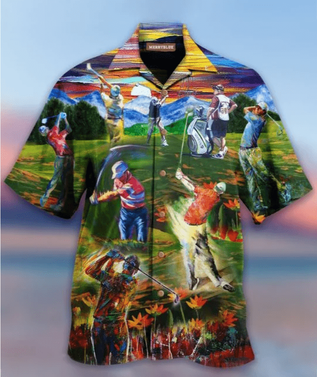 Painting Golf For Golfer Hawaiian Unisex Aloha Shirts #H