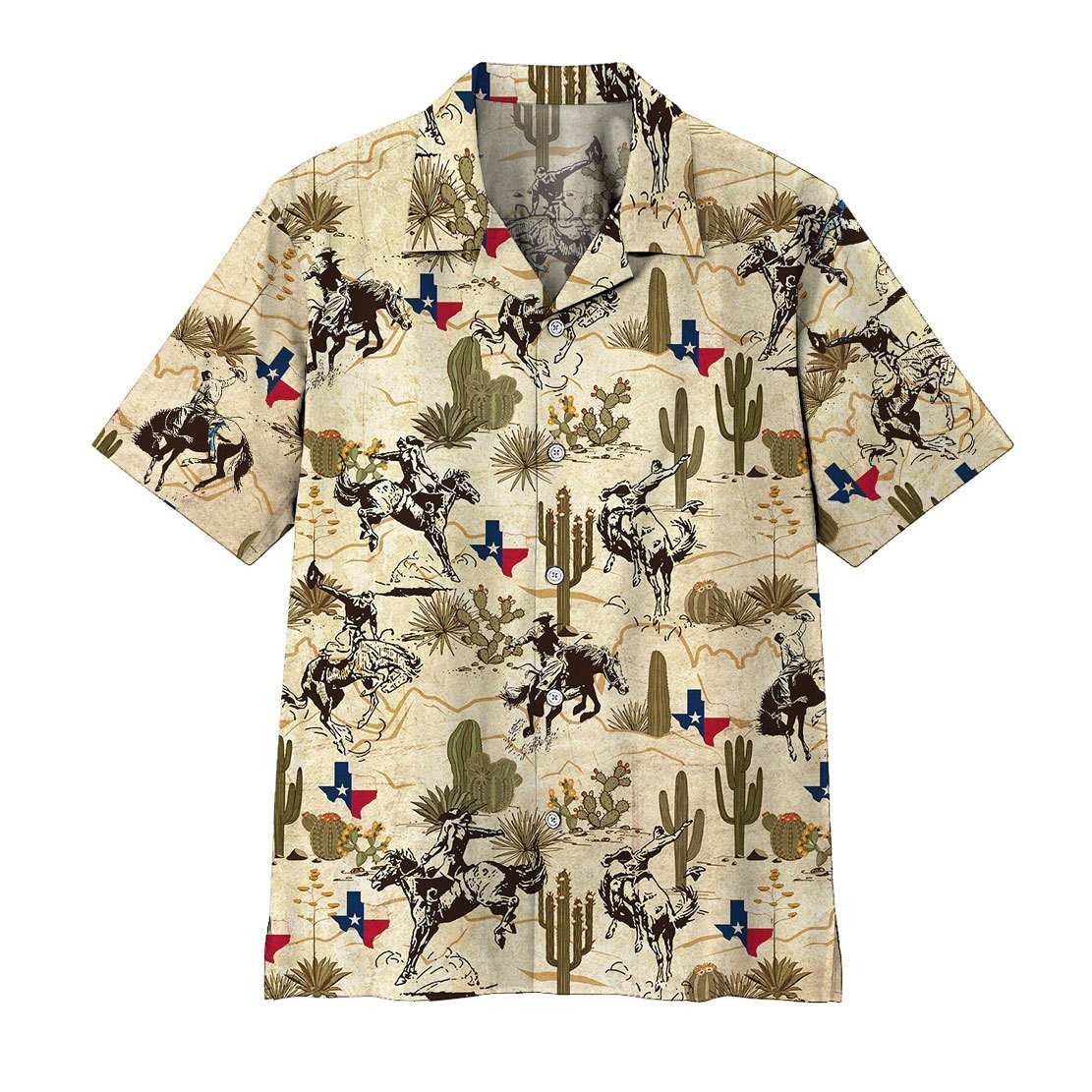  3D Texas Rodeo Hawaii Shirt