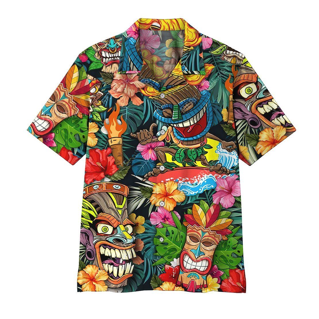  3D Tiki Tiki Awesome Hawaii Shirt