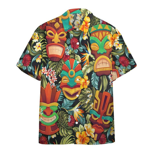  3D Tiki Head Hawaii Shirt