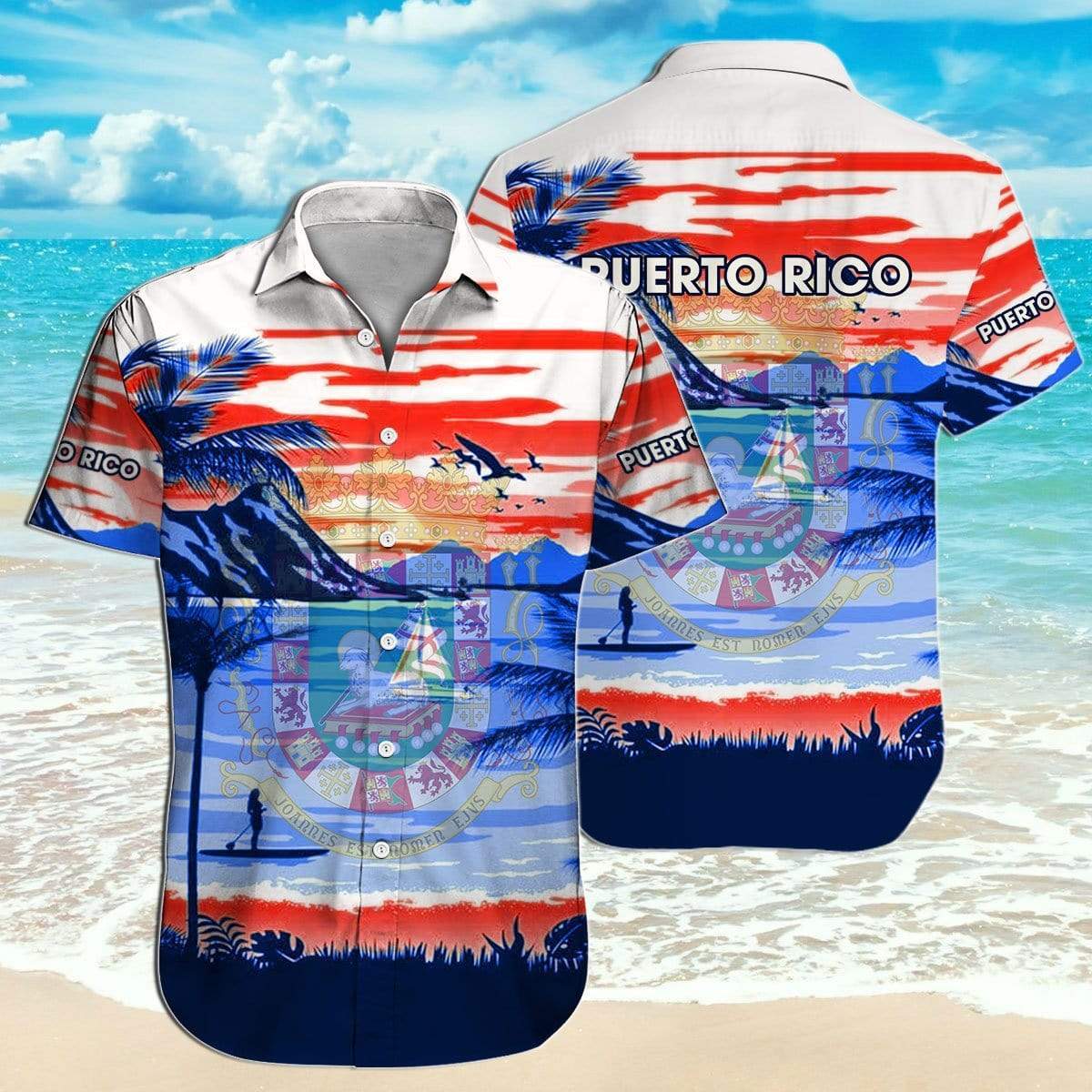 Hawaiian Aloha Shirts Puerto Rico Beach