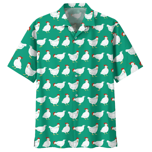 Chicken   Green Awesome Design Unisex Hawaiian Shirt For Men And Women Dhc17063724