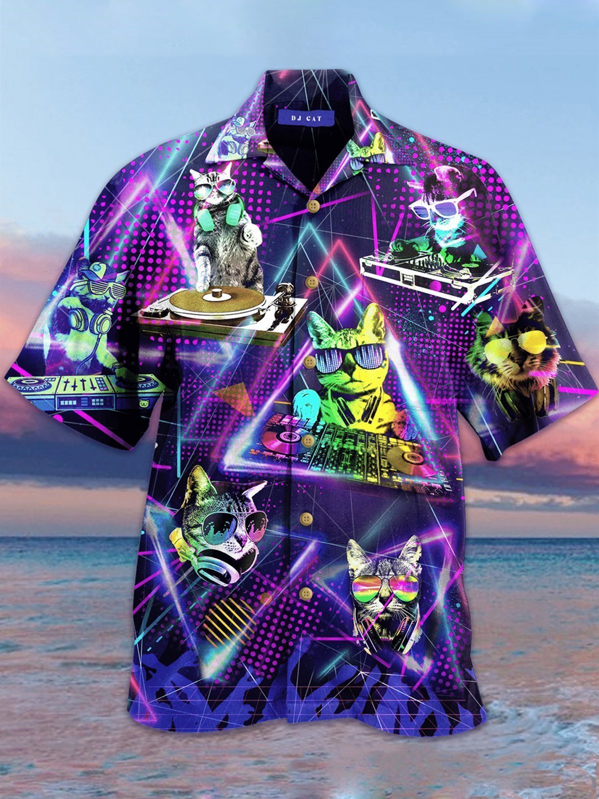 Collar Vintage Hawaiian Shirt