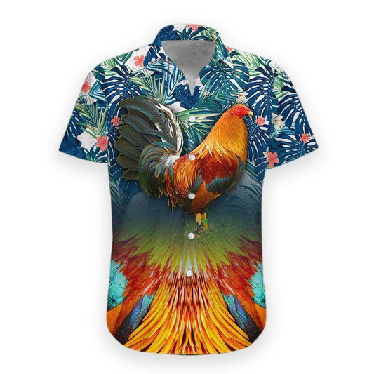  3D Rooster Hawaii Shirt