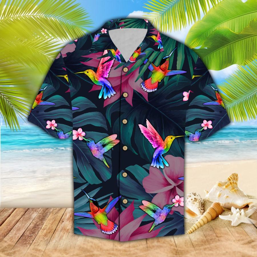 Hawaiian Aloha Shirts Hummingbird #2809h