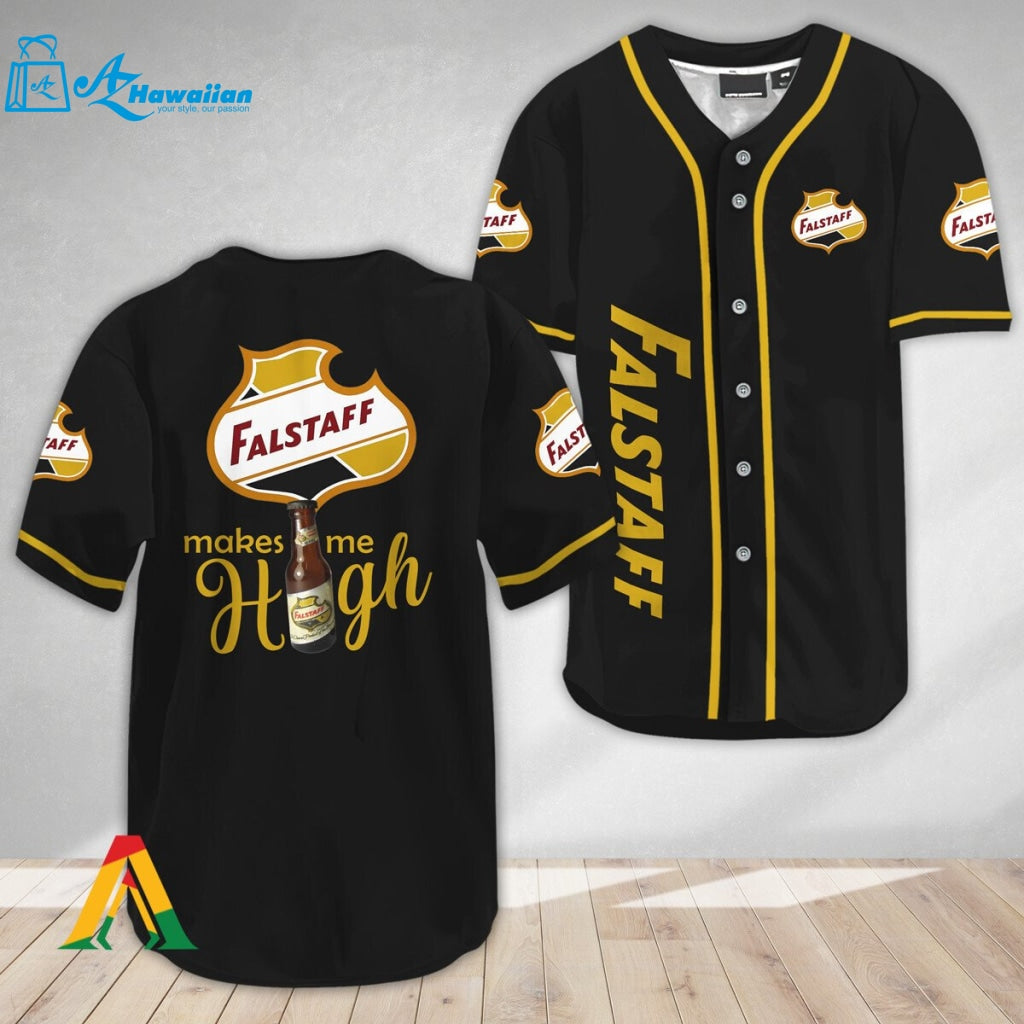 Falstaff Beer Make Me High Baseball Jersey