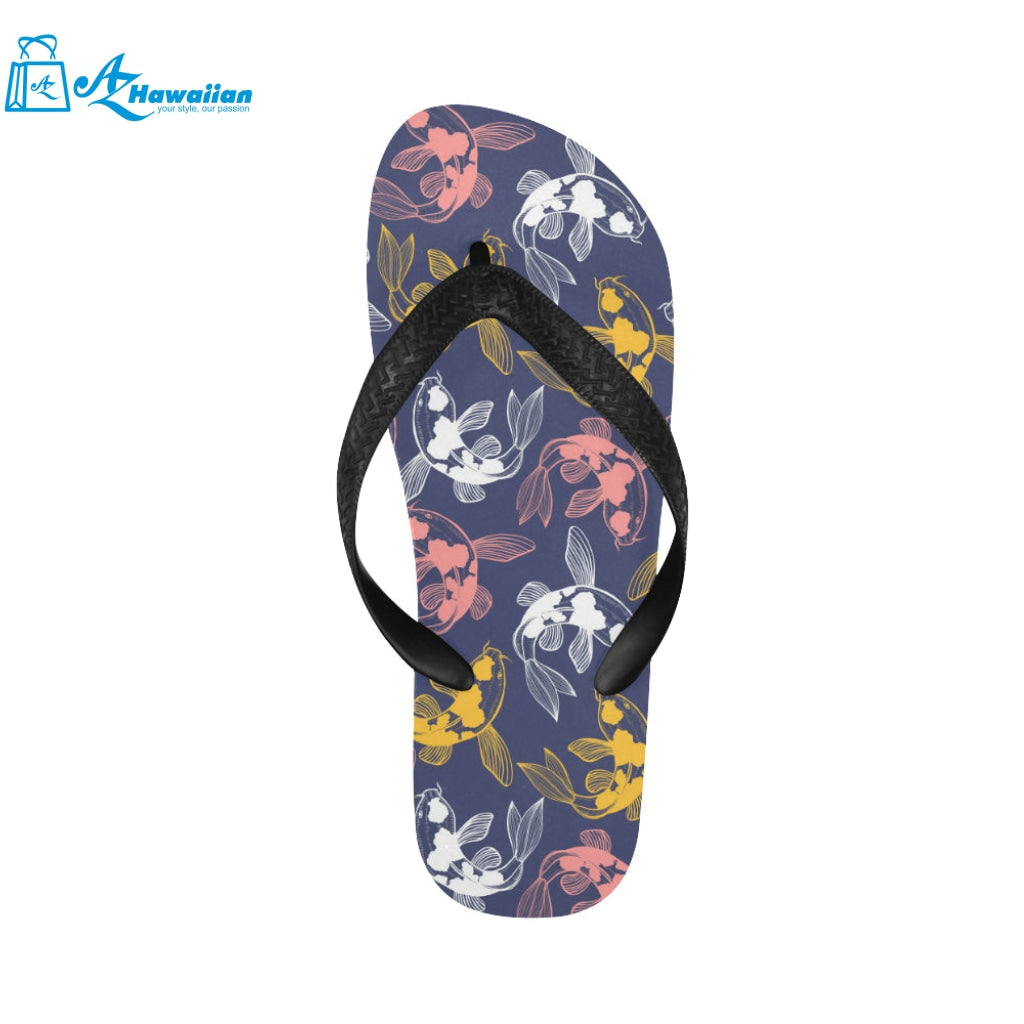 Fancy Carp pattern Unisex Flip Flops