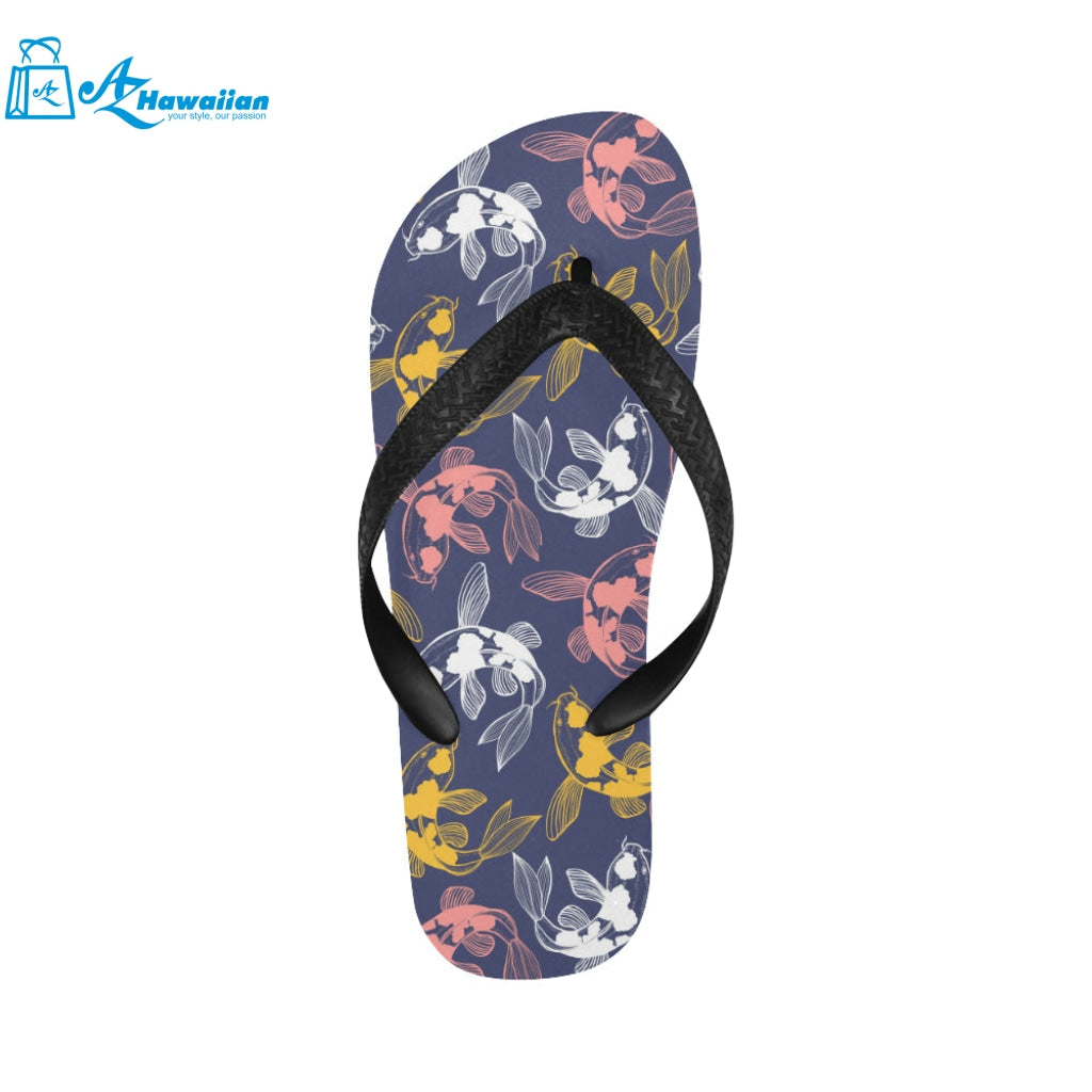 Fancy Carp pattern Unisex Flip Flops