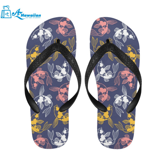 Fancy Carp pattern Unisex Flip Flops