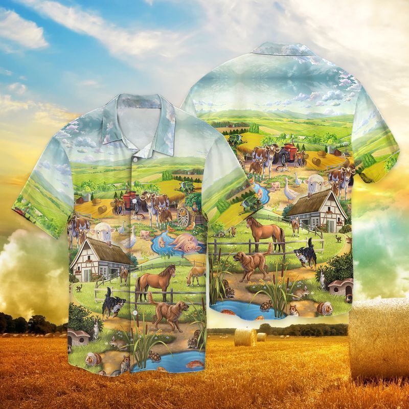 Farmer For Men And Women Graphic Print Short Sleeve 