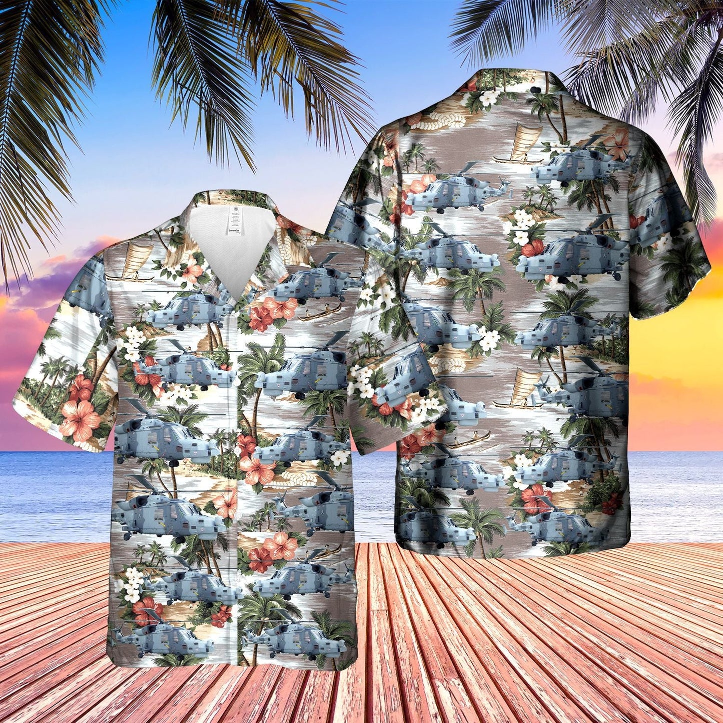 British Army Agustawestland Wildcat  Blue Unique Design Unisex Hawaiian Shirt For Men And Women Dhc17063363