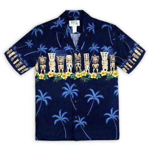 Hawaiian Aloha Shirts Lucky Tiki