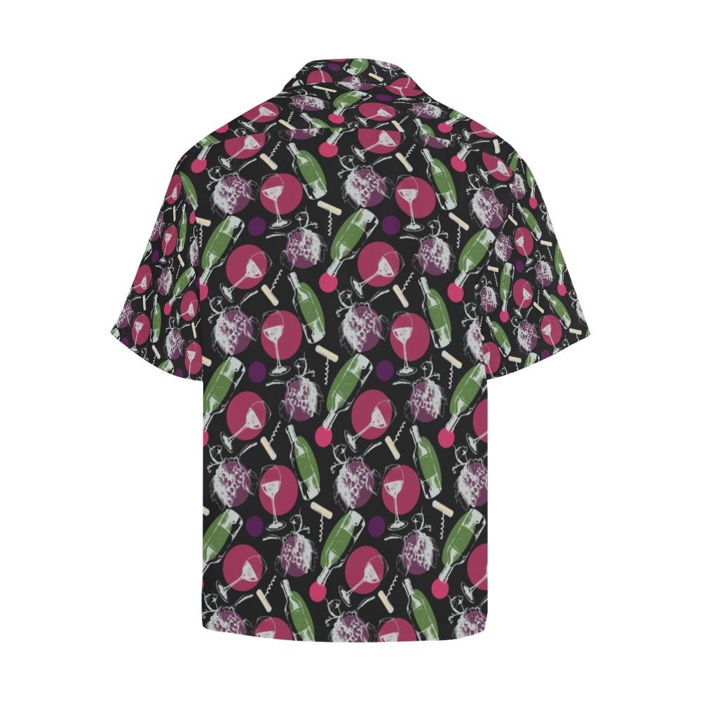 Wine Print Design Hawaiian Shirt