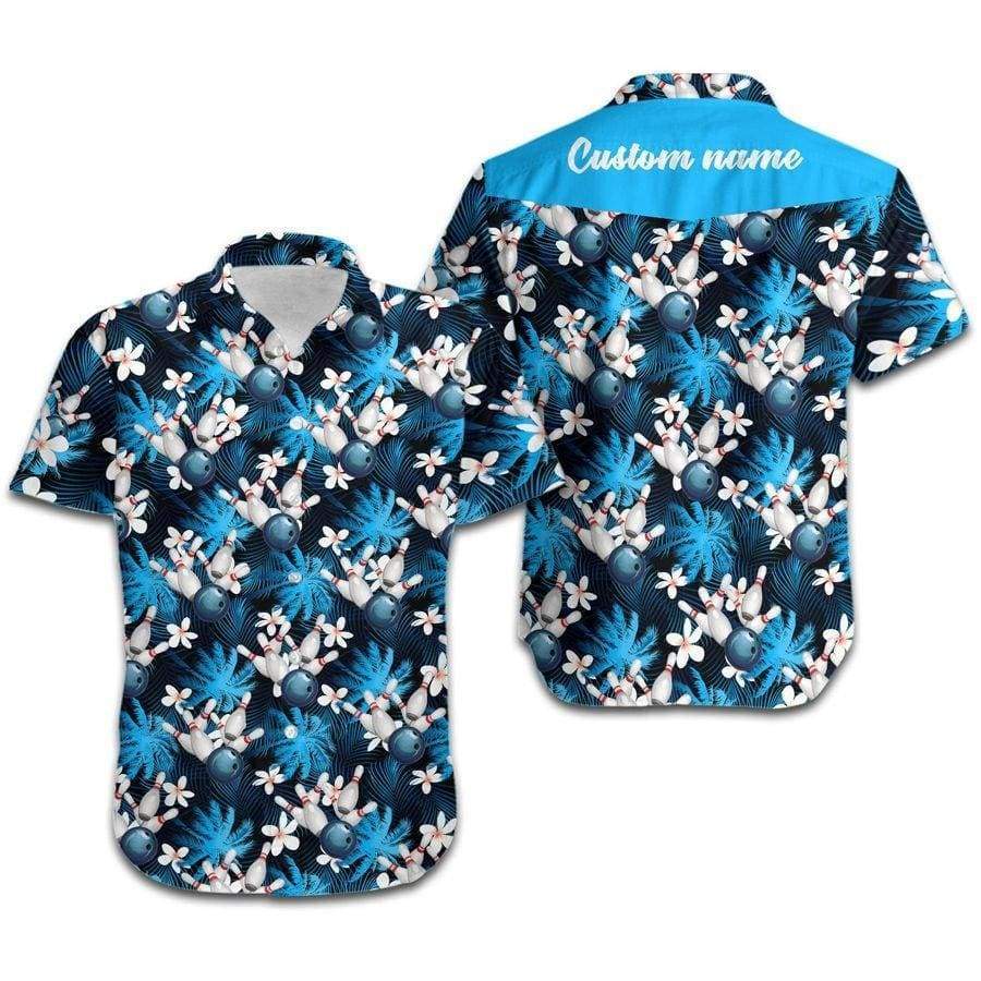 Hawaiian Aloha Shirts Bowling Floral Coconut Beach Custom Name