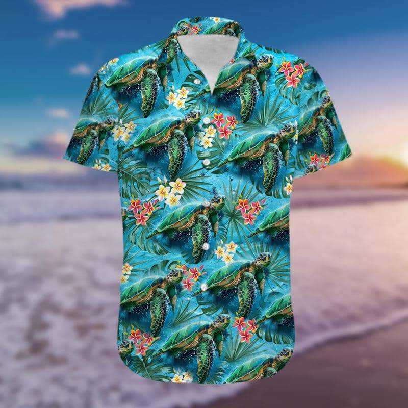 Ocean Turtle Tropical Hawaiian Shirts #H