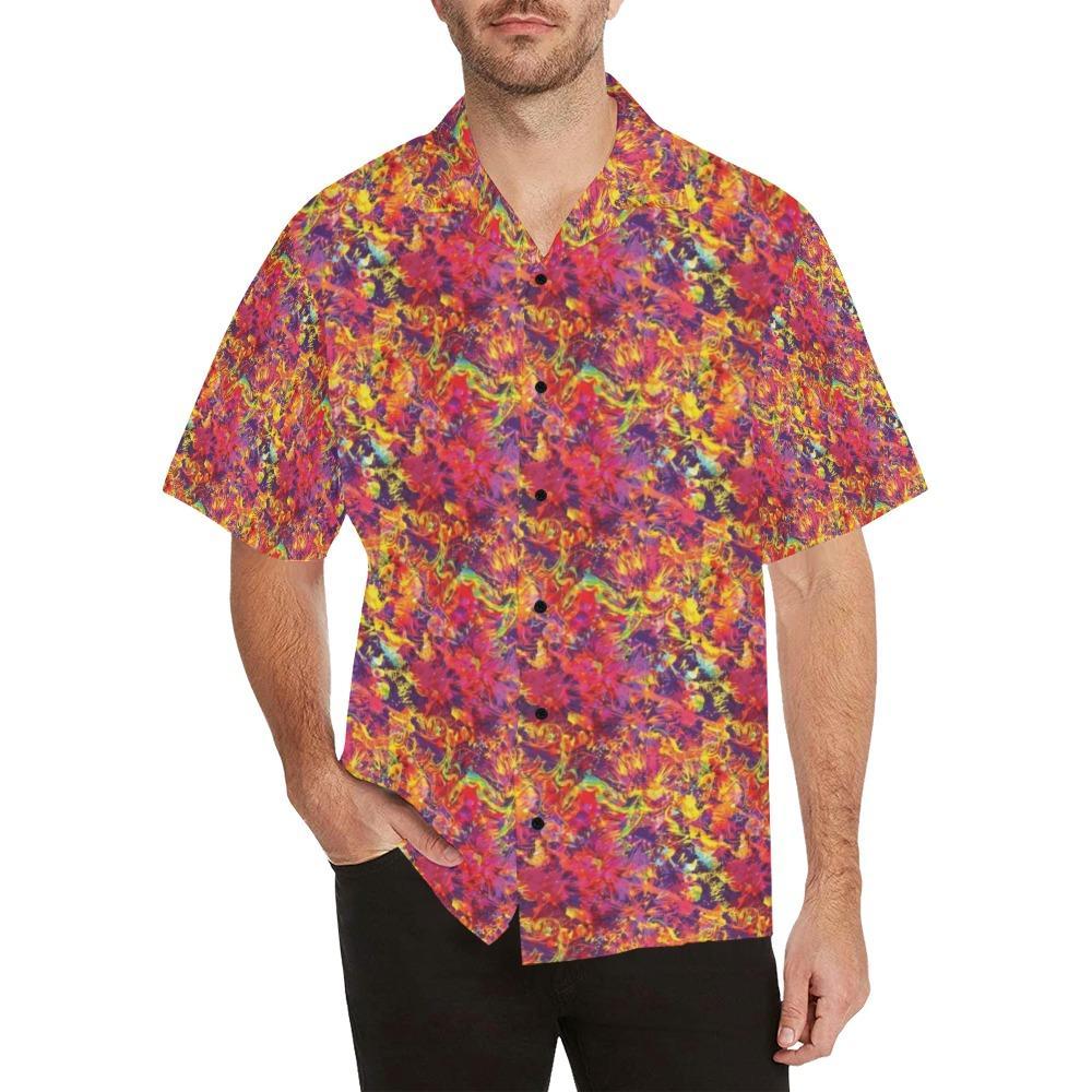 Splatter Print Design Hawaiian Shirt