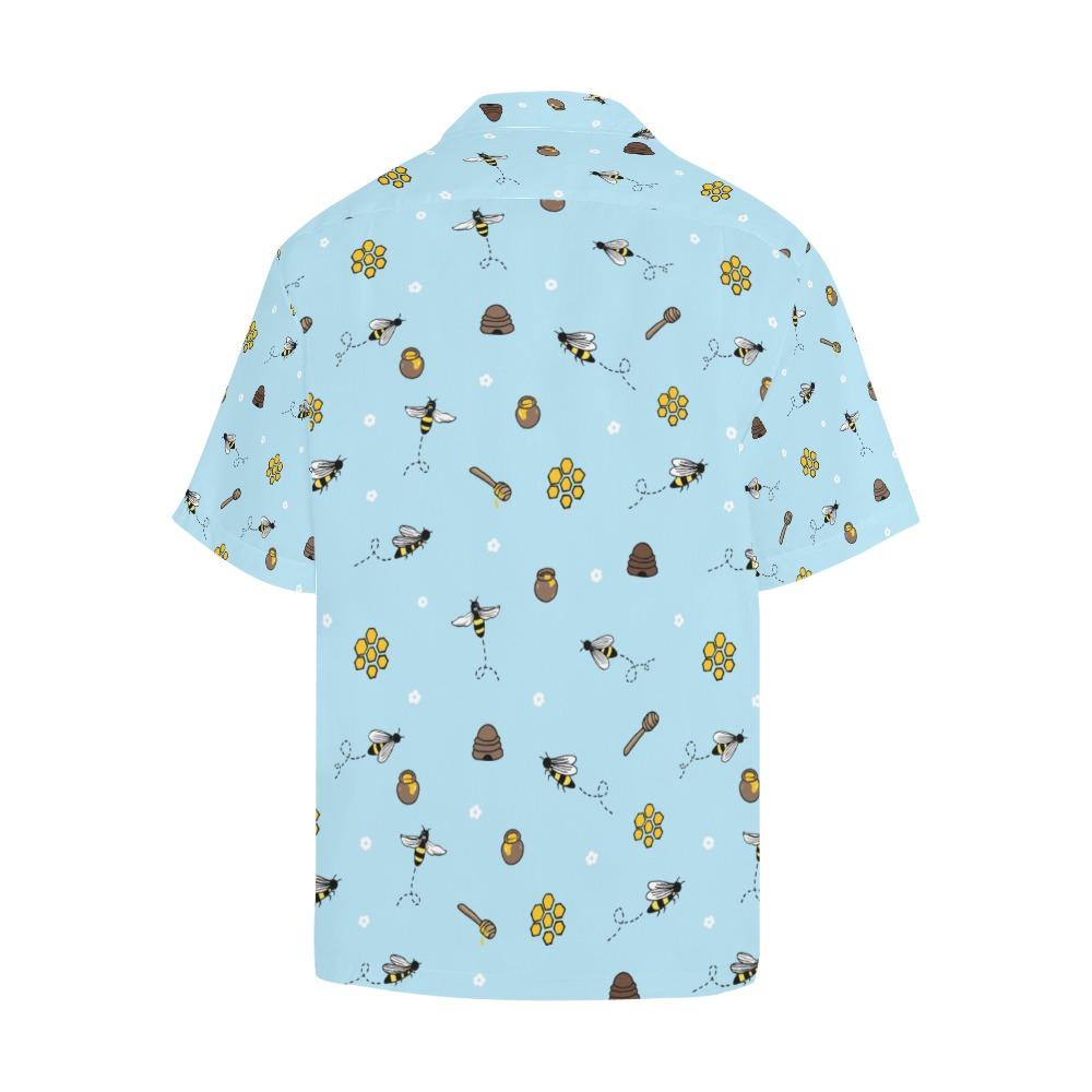 Honey Bee Print Design Hawaiian Shirt