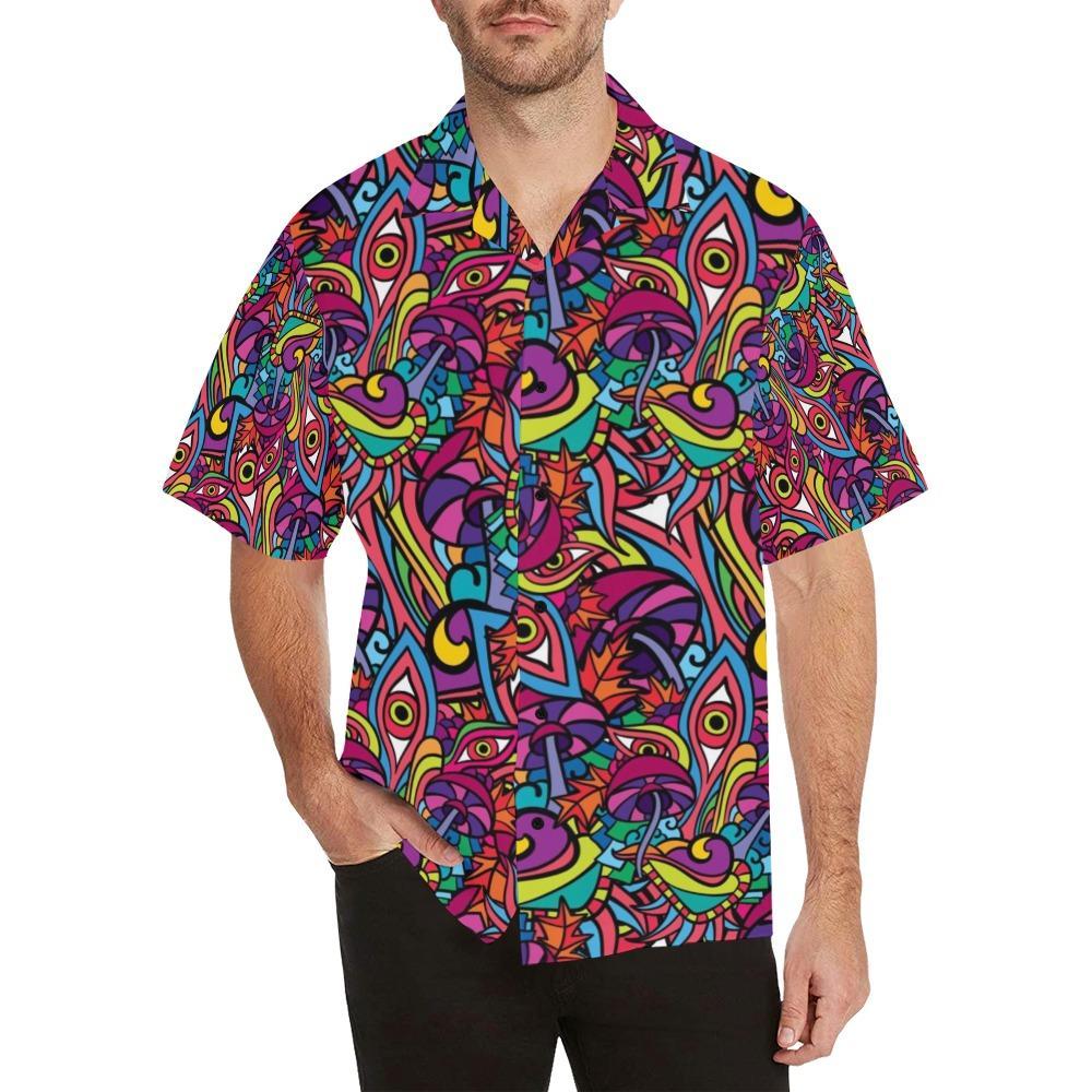Trippy Print Design Hawaiian Shirt