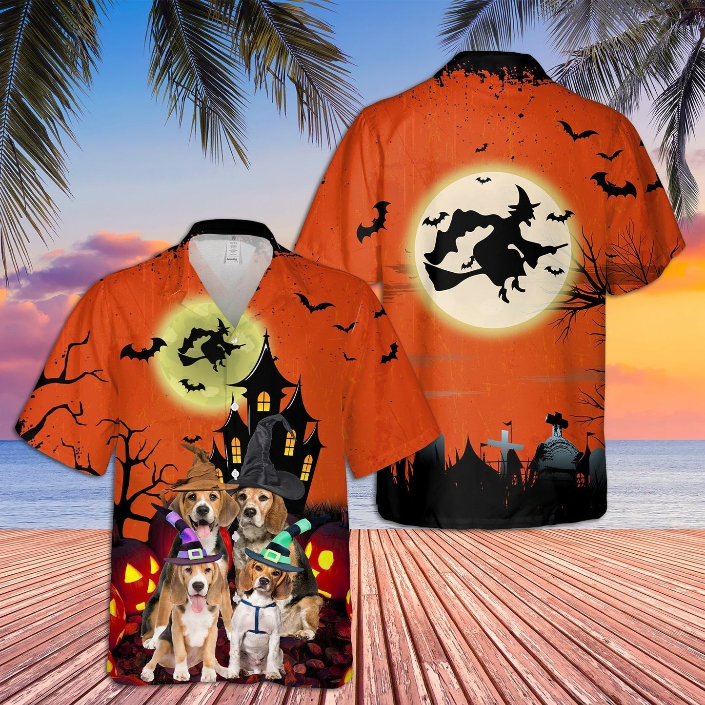 Beagle Halloween Hawaiian Shirt | For Men & Women | Adult | HW9012