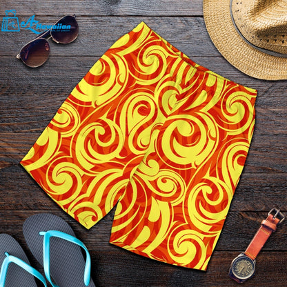 Fire Flame Design Pattern Men Shorts