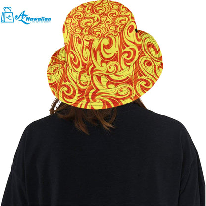 Fire flame design pattern Unisex Bucket Hat