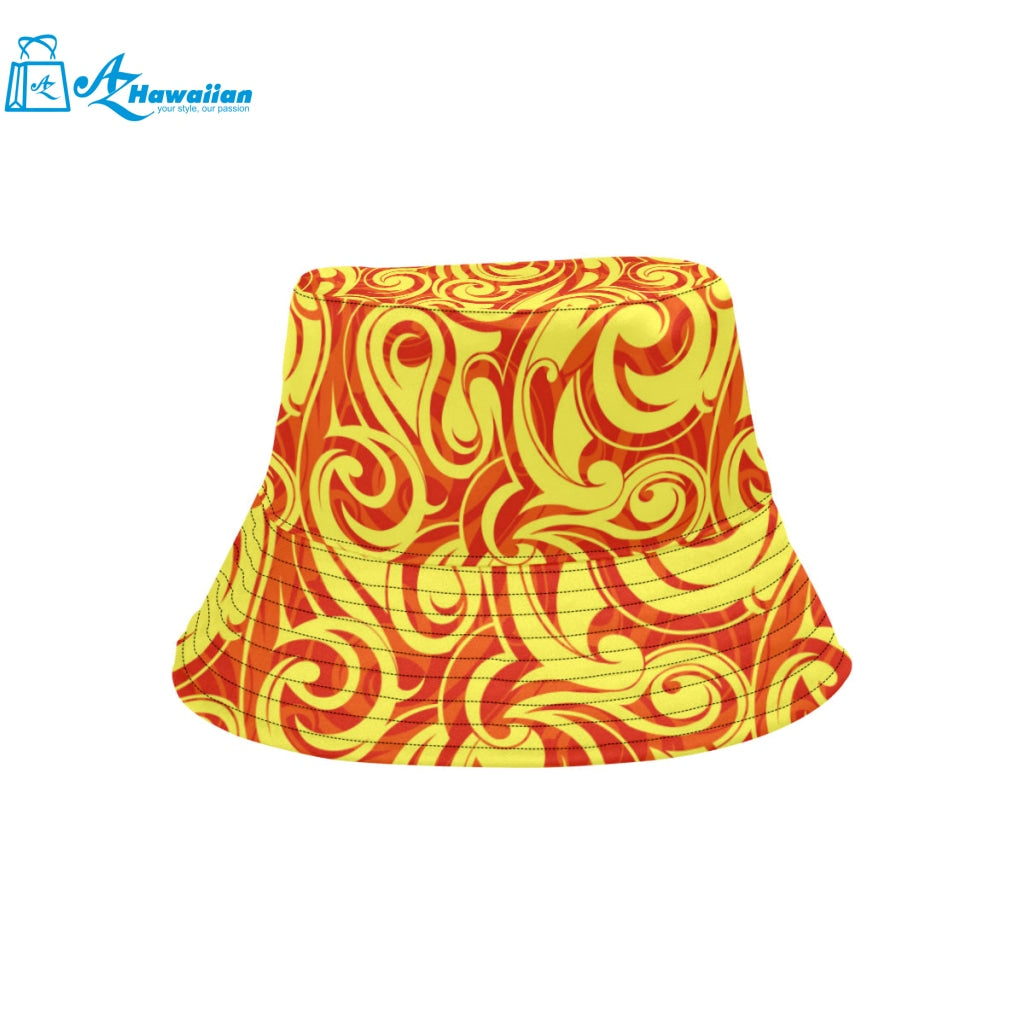 Fire flame design pattern Unisex Bucket Hat