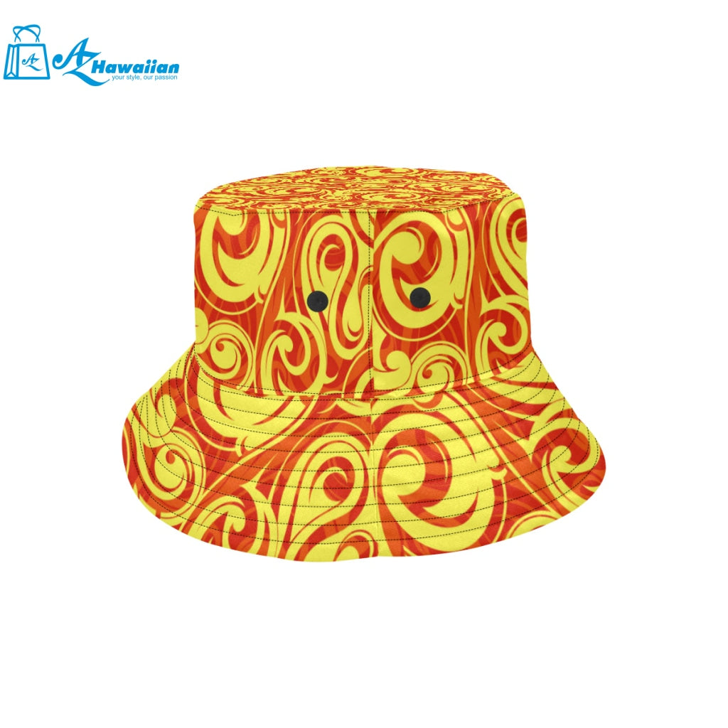 Fire flame design pattern Unisex Bucket Hat