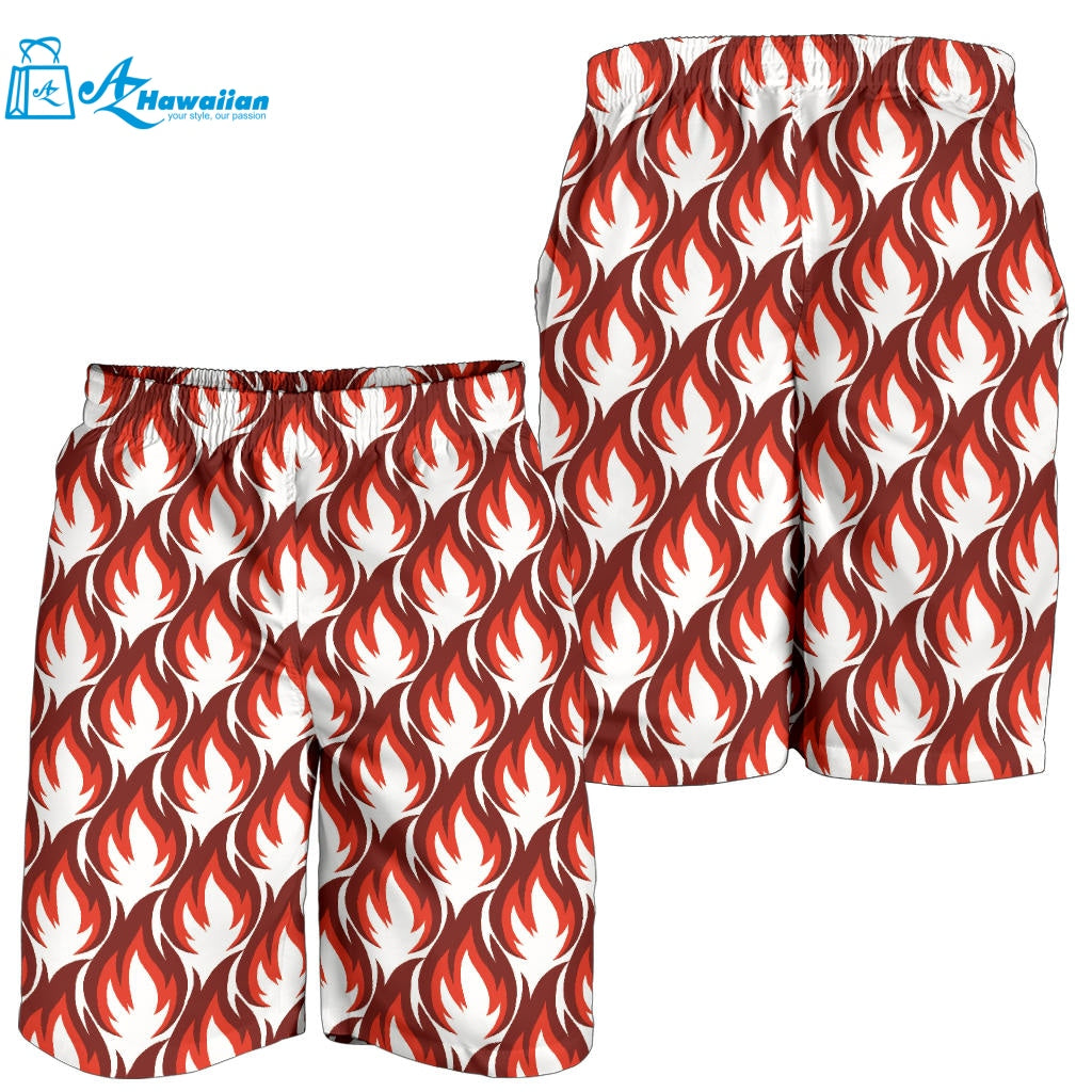 Fire Flame Symbol Design Pattern Men Shorts