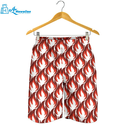 Fire Flame Symbol Design Pattern Men Shorts