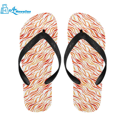 Fire flame watercolor pattern Unisex Flip Flops