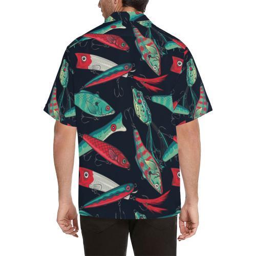 Fishing Bait Pattern Hawaiian Shirt