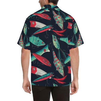 Fishing Bait Pattern Hawaiian Shirt