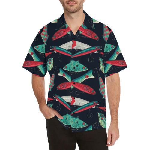 Fishing Bait Pattern Hawaiian Shirt