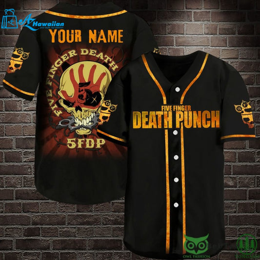 five finger death punch personalized baseball jersey shirt