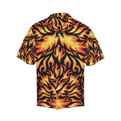 Flame Fire Design Pattern Hawaiian Shirt