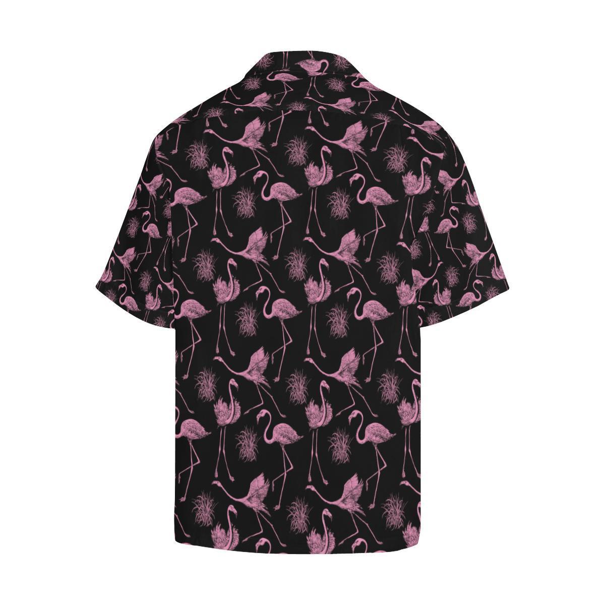 Flamingo Pink Print Pattern Hawaiian Shirt