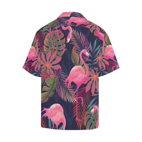 Flamingo Pink Scene Hawaiian Shirt