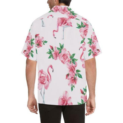 Flamingo Rose Pattern Hawaiian Shirt