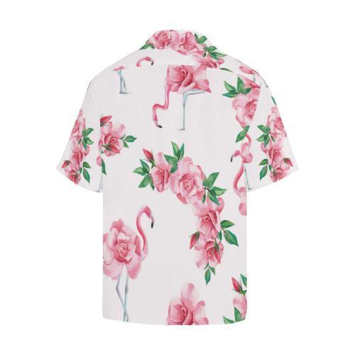 Flamingo Rose Pattern Hawaiian Shirt