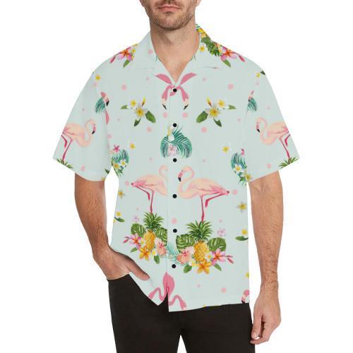 Flamingo Sweet Pattern Hawaiian Shirt