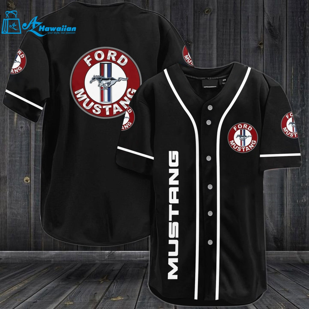 Ford Mustang Baseball Jersey 