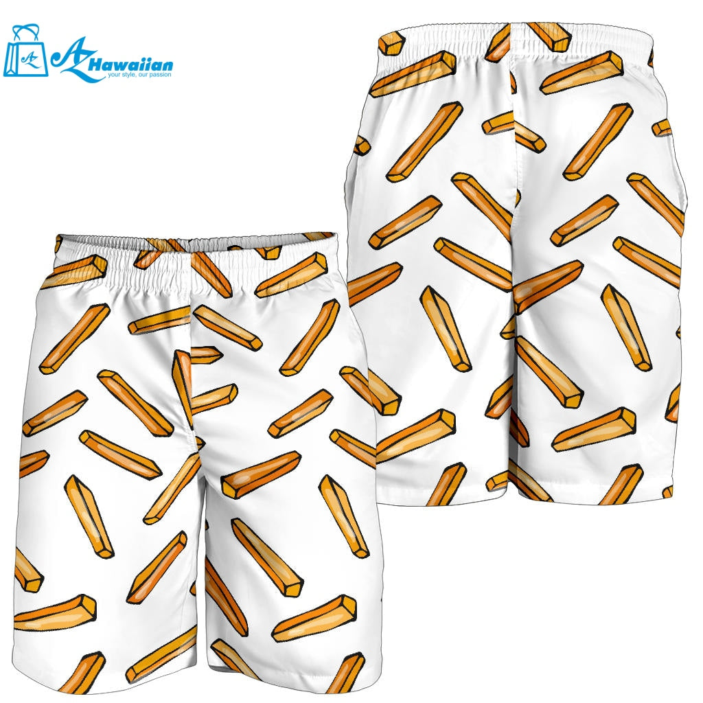 French Fries Potato Pattern Men Shorts