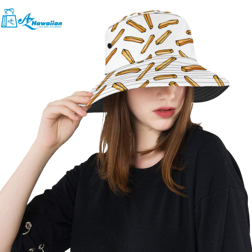 French fries potato pattern Unisex Bucket Hat